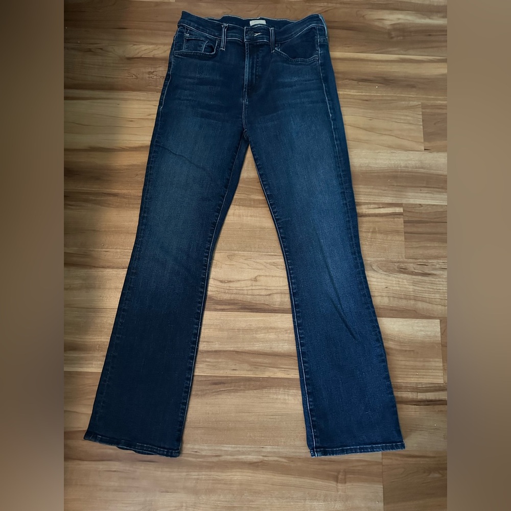 MOTHER Dark Blue Flare Jeans